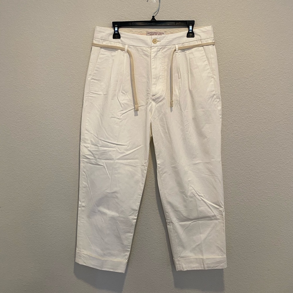 Scotch and Soda white trousers